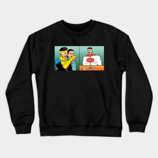 Son yelling at father Crewneck Sweatshirt